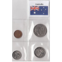 AUSTRALIA  Anni Misti serietta composta da 4 monete circolate